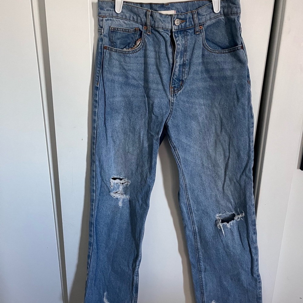 Blue Distressed Jeans